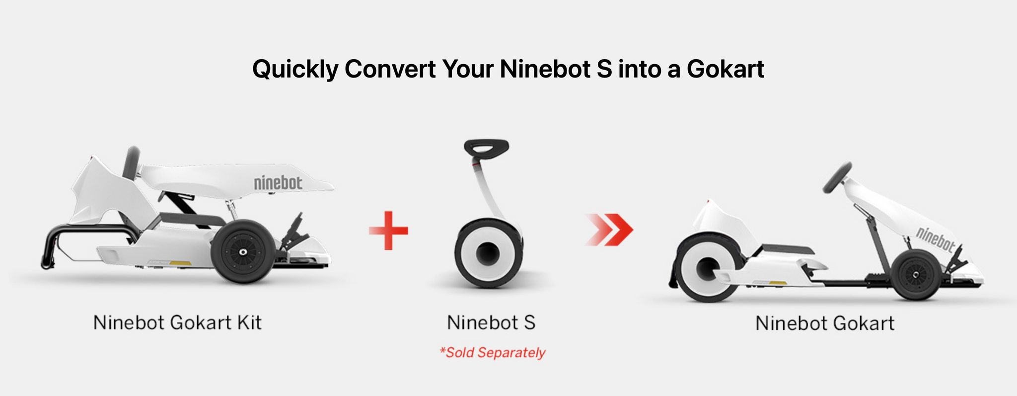 Ninebot Gokart Kit (Ninebot S included)