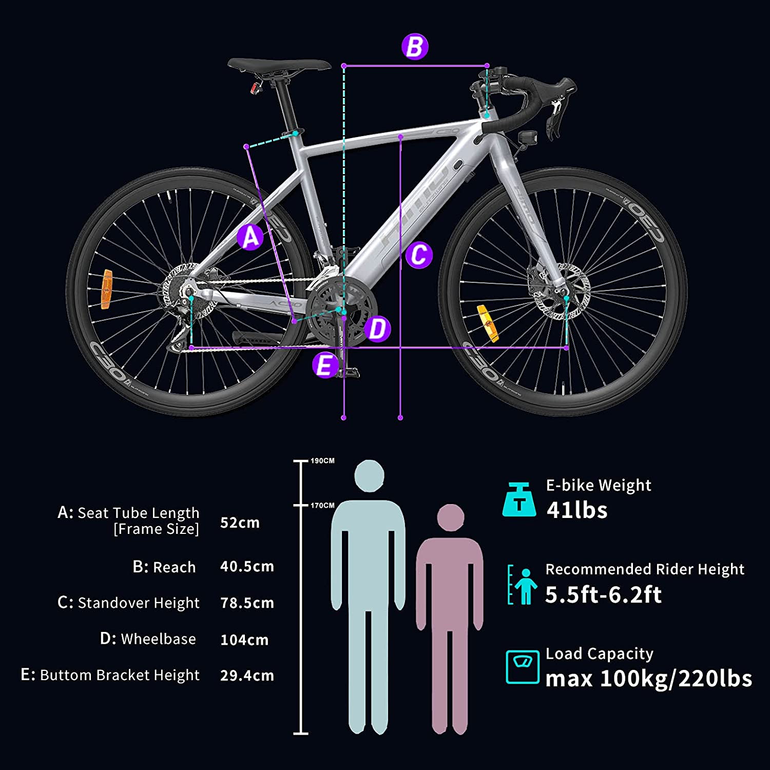 Xiaomi HIMO Electric Road Bike C30